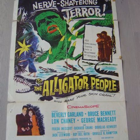 'The alligator people' 1959 U.S. one-sheet